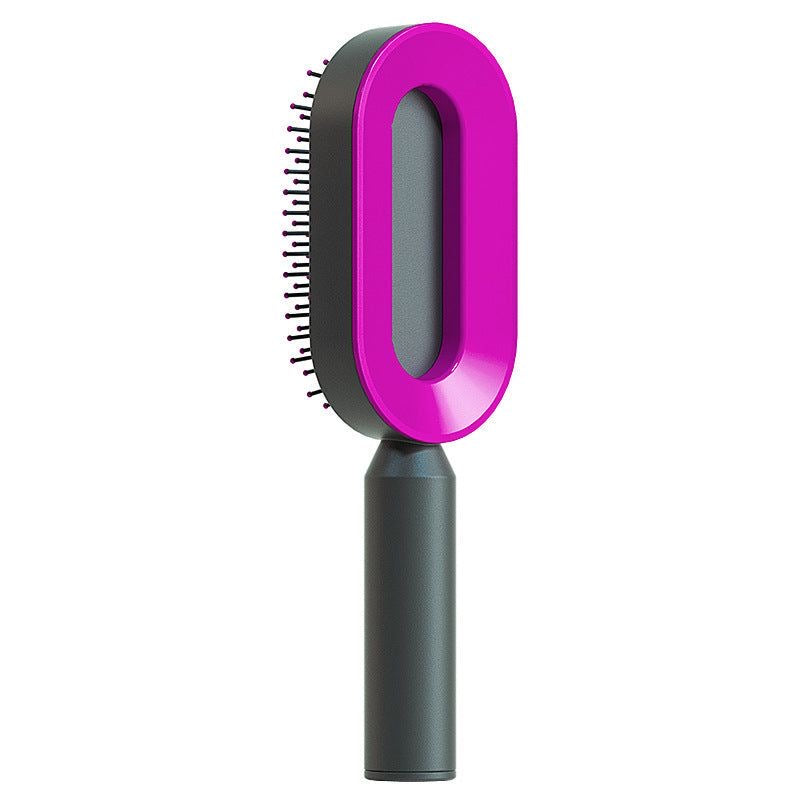 Effortless Hair Care: Self-Cleaning Brush